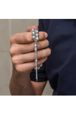 Gümüş Küre Kesim 7 mm Erkek Tesbih Gümüş Küre Kesim 7 mm Erkek Tesbih