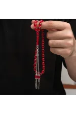 Gümüş Püskül Sıkma Kehribar Tesbih Gümüş Püskül Sıkma Kehribar Tesbih