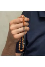 Gümüş Kazaz Püsküllü Sıkma Kehribar Tesbih Gümüş Kazaz Püsküllü Sıkma Kehribar Tesbih