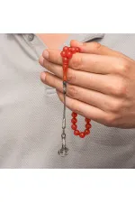 Gümüş Kazaz Püsküllü Sıkma Kehribar Tesbih Gümüş Kazaz Püsküllü Sıkma Kehribar Tesbih