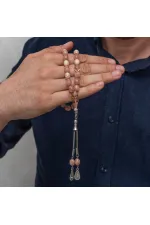 Metal Püsküllü Sıkma Kehribar Tesbih Metal Püsküllü Sıkma Kehribar Tesbih