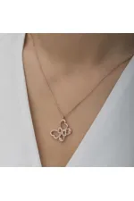 Gümüş Rose Sonsuzluk Kelebek Kadın Kolye Gümüş Rose Sonsuzluk Kelebek Kadın Kolye