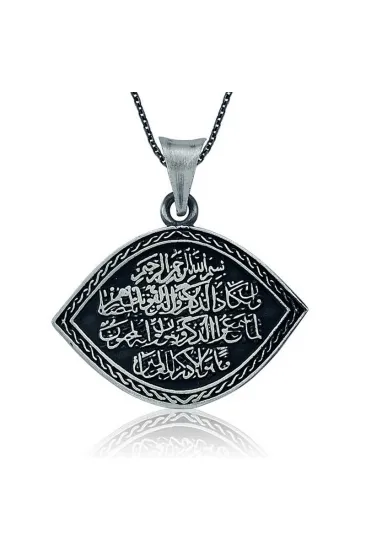 Gümüş Nazar Duası Bayan Kolye