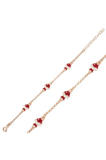 Gümüş Rose Balık Figürlü Çocuk Bilekliği Gümüş Rose Balık Figürlü Çocuk Bilekliği