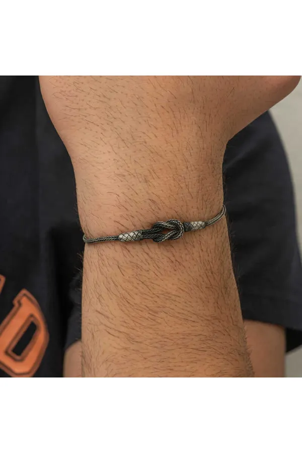 Gümüş Kazaziye Düğüm Bileklik Gümüş Kazaziye Düğüm Bileklik