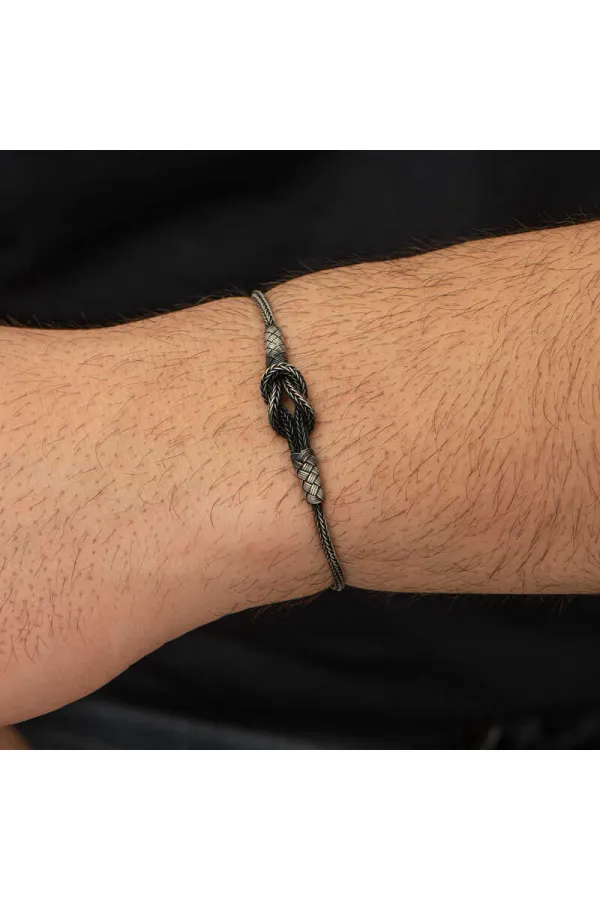 Gümüş Kazaziye Düğüm Bileklik Gümüş Kazaziye Düğüm Bileklik
