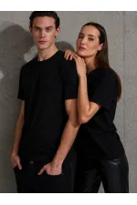 Unisex Kısa Kollu Bisiklet Yaka Basic Viskon Bluz Unisex Kısa Kollu Bisiklet Yaka Basic Viskon Bluz
