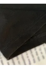 Baskılı Oversize Bisiklet Yaka T-shirt - Siyah Baskılı Oversize Bisiklet Yaka T-shirt - Siyah