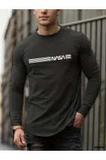 Erkek Uzun Kollu Bisiklet Yaka Viskon Sweat Erkek Uzun Kollu Bisiklet Yaka Viskon Sweat
