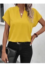 Kadın Kısa Kollu Hakim Yaka Sofya Bluz Kadın Kısa Kollu Hakim Yaka Sofya Bluz