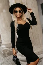 Kadın Uzun Kollu V Yakalı Kısa Kaşkorse Elbise Kadın Uzun Kollu V Yakalı Kısa Kaşkorse Elbise