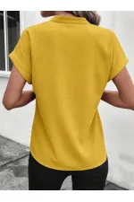 Kadın Kısa Kollu Hakim Yaka Sofya Bluz Kadın Kısa Kollu Hakim Yaka Sofya Bluz