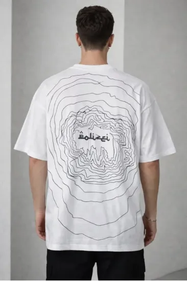 Erkek Bisiklet Yaka Baskılı Kısa Kollu Tişört Streetwear Günlük Basic Pamuklu T-shirt - Beyaz Erkek Bisiklet Yaka Baskılı Kısa Kollu Tişört Streetwear Günlük Basic Pamuklu T-shirt - Beyaz
