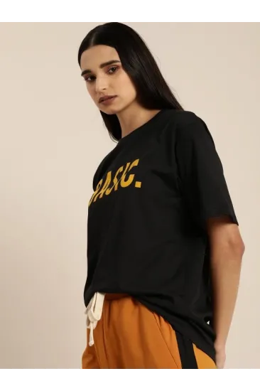 Baskılı T-shirt - Siyah Baskılı T-shirt - Siyah