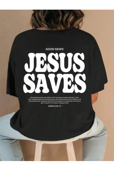 Baskılı T-shirt - Siyah Baskılı T-shirt - Siyah