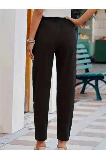 Kadın Beli Lastikli Keten Pantolon Kadın Beli Lastikli Keten Pantolon