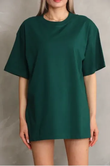 Regular Fit Tişört Bisiklet Yaka Yazlık Kısa Kol Basıc T-Shirt - Yeşil Regular Fit Tişört Bisiklet Yaka Yazlık Kısa Kol Basıc T-Shirt - Yeşil