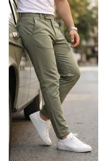 Erkek Slim Fit Dilli Kumaş Pantolon Erkek Slim Fit Dilli Kumaş Pantolon