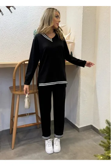 Kadın Yeni Sezon Uzun Kollu Ribana Detay Ikili Takım Kadın Yeni Sezon Uzun Kollu Ribana Detay Ikili Takım