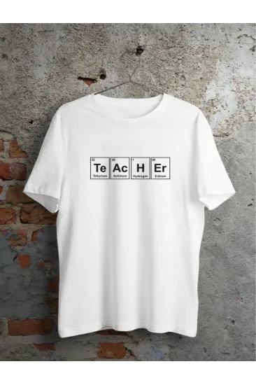 24 Kasım Kimya Öğretmeni Hediyesi Baskılı Bisiklet Yaka T-shirt - Beyaz 24 Kasım Kimya Öğretmeni Hediyesi Baskılı Bisiklet Yaka T-shirt - Beyaz