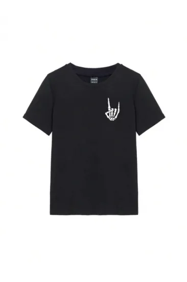 Baskılı T-shirt - Siyah Baskılı T-shirt - Siyah