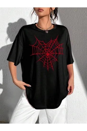 Baskılı T-shirt - Siyah Baskılı T-shirt - Siyah