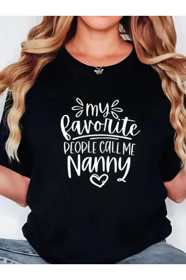 Baskılı Oversize Bisiklet Yaka T-shirt - Siyah Baskılı Oversize Bisiklet Yaka T-shirt - Siyah