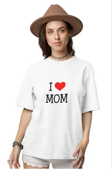 Unisex Bisiklet Yaka Baskılı Oversize T-Shirt - Beyaz Unisex Bisiklet Yaka Baskılı Oversize T-Shirt - Beyaz