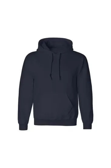 Erkek Uzun Kol Kapşonlu Basic Sweatshirt Hoodie - Lacivert Erkek Uzun Kol Kapşonlu Basic Sweatshirt Hoodie - Lacivert
