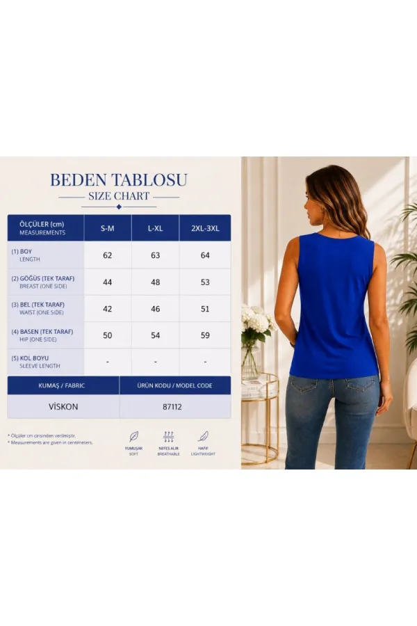 Kadın Askılı V Yaka Kuş Gözü Detaylı Viskon Bluz Kadın Askılı V Yaka Kuş Gözü Detaylı Viskon Bluz