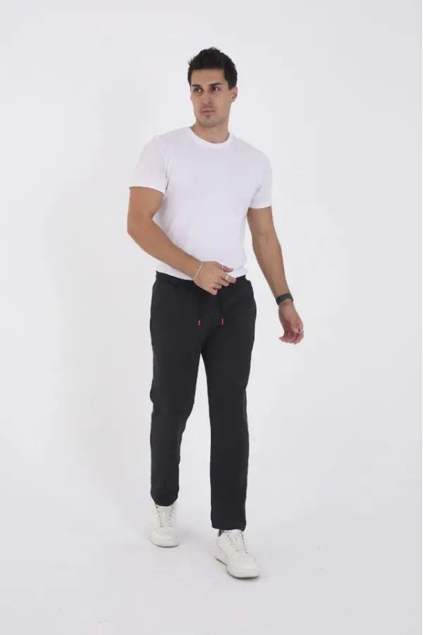 Unisex Üç İplik Basic Eşofman Pantolon - Antrasit Unisex Üç İplik Basic Eşofman Pantolon - Antrasit