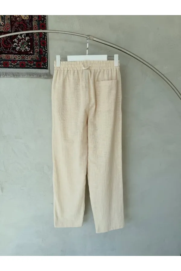 Erkek İthal Yıkamalı Keten Pantolon Erkek İthal Yıkamalı Keten Pantolon