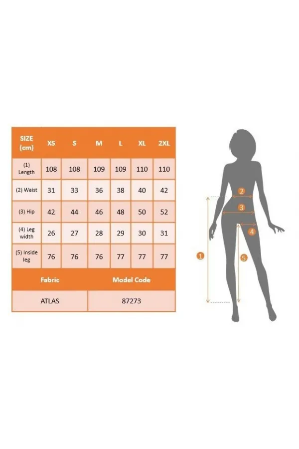 Kadın Yüksek Bel Kemersiz Atlas Pantolon Kadın Yüksek Bel Kemersiz Atlas Pantolon