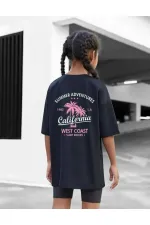 Çocuk Unisex Baskılı T-Shirt - Siyah Çocuk Unisex Baskılı T-Shirt - Siyah