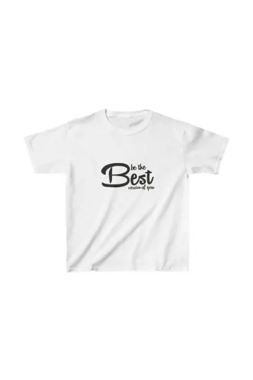 Unisex Çocuk Baskılı T-Shirt - Beyaz Unisex Çocuk Baskılı T-Shirt - Beyaz