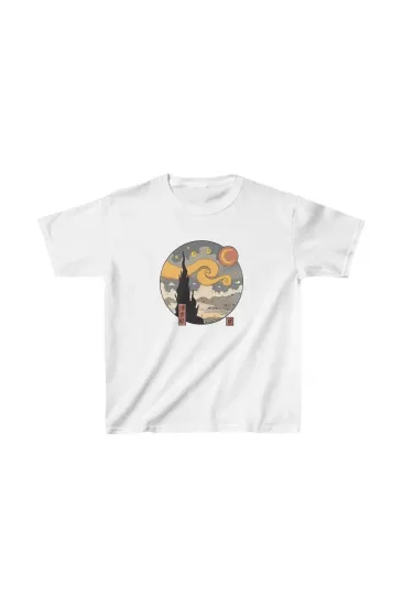 Çocuk Unisex Baskılı T-Shirt - Beyaz Çocuk Unisex Baskılı T-Shirt - Beyaz