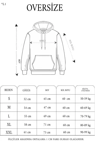 Kadın Kapüşonlu Kanguru Cepli 3 İplik Pamuklu Oversize Hoodie Sweatshirt - Siyah Kadın Kapüşonlu Kanguru Cepli 3 İplik Pamuklu Oversize Hoodie Sweatshirt - Siyah