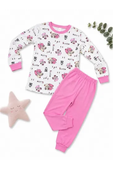 Kız Çocuk Premium Penye Koala Desenli Uzun Kollu Pijama Takımı 2-11 Yaş - Pembe Kız Çocuk Premium Penye Koala Desenli Uzun Kollu Pijama Takımı 2-11 Yaş - Pembe