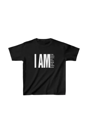 Unisex Çocuk Baskılı T-Shirt - Siyah Unisex Çocuk Baskılı T-Shirt - Siyah