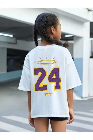 Çocuk Unisex Baskılı T-Shirt - Beyaz Çocuk Unisex Baskılı T-Shirt - Beyaz