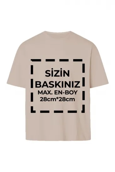Tişört Tasarla 24/1 Kumaş - Bej Tişört Tasarla 24/1 Kumaş - Bej