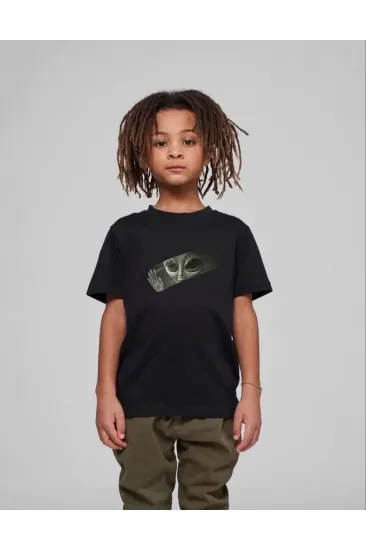 Çocuk Unisex Baskılı T-Shirt - Siyah Çocuk Unisex Baskılı T-Shirt - Siyah