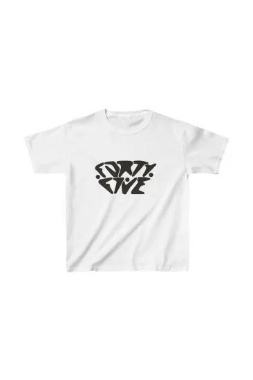 Unisex Çocuk Baskılı T-Shirt - Beyaz Unisex Çocuk Baskılı T-Shirt - Beyaz