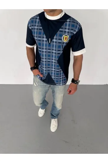 ERKEK Bisiklet Yaka Baskılı Kısa kol Oversize T-Shirt - Siyah ERKEK Bisiklet Yaka Baskılı Kısa kol Oversize T-Shirt - Siyah