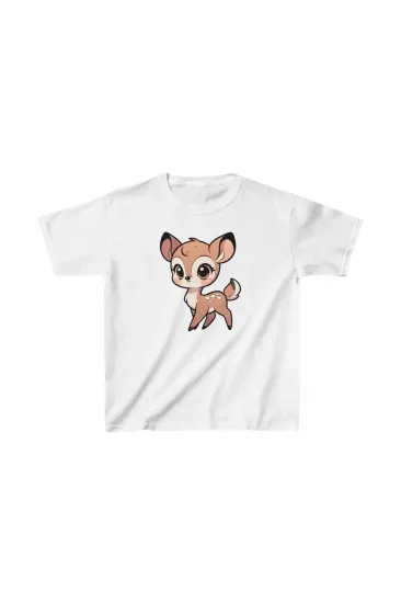 Unisex Çocuk Baskılı T-Shirt - Beyaz Unisex Çocuk Baskılı T-Shirt - Beyaz