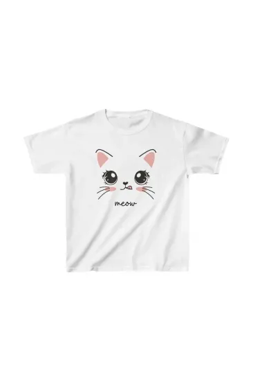 Unisex Çocuk Baskılı T-Shirt - Beyaz Unisex Çocuk Baskılı T-Shirt - Beyaz