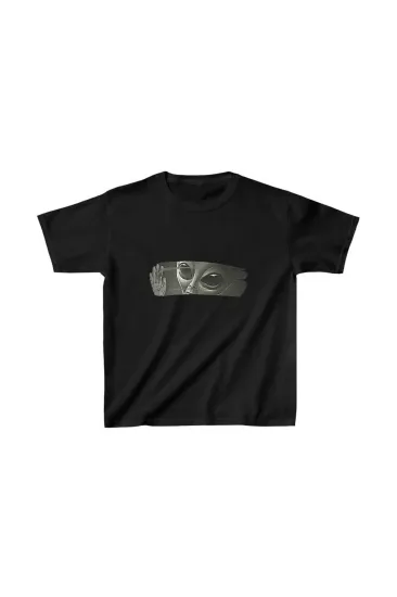 Çocuk Unisex Baskılı T-Shirt - Siyah Çocuk Unisex Baskılı T-Shirt - Siyah
