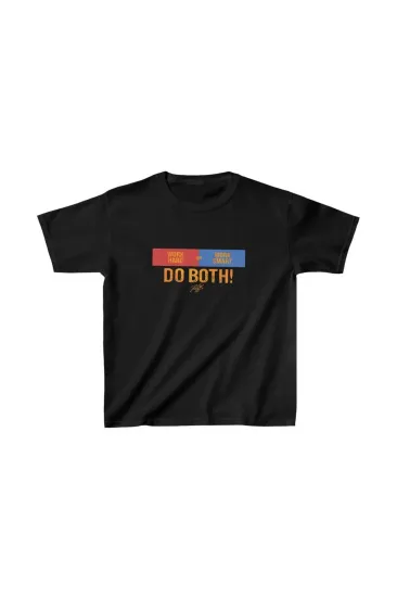 Unisex Çocuk Baskılı T-Shirt - Siyah Unisex Çocuk Baskılı T-Shirt - Siyah