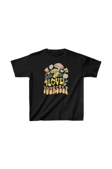 Çocuk Unisex Baskılı T-Shirt - Siyah Çocuk Unisex Baskılı T-Shirt - Siyah