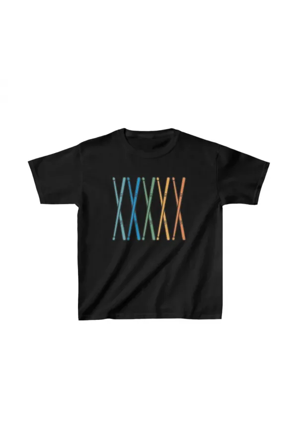 Unisex Çocuk Baskılı T-Shirt - Siyah Unisex Çocuk Baskılı T-Shirt - Siyah